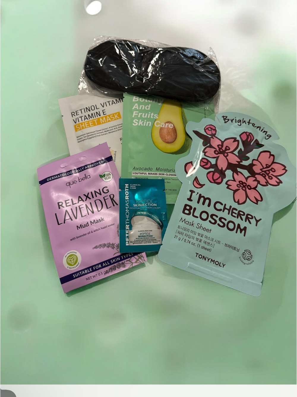 TONYMOLY I'm Cherry Blossom Brightening Mask Sheet + Skincare Bundle